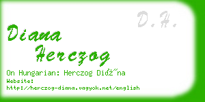diana herczog business card